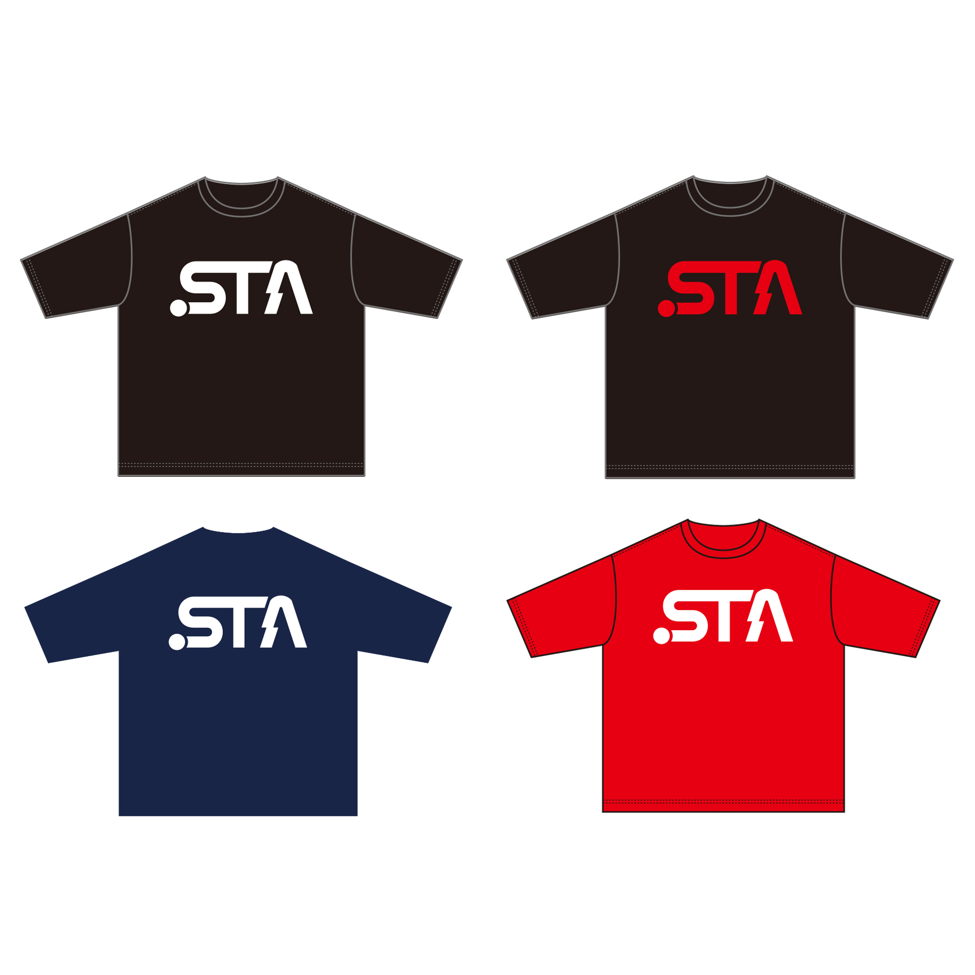 STAロゴ ドライTシャツ