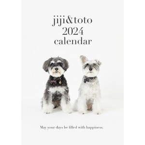 【受注商品】jiji＆toto 2024カレンダー＜壁掛け＞