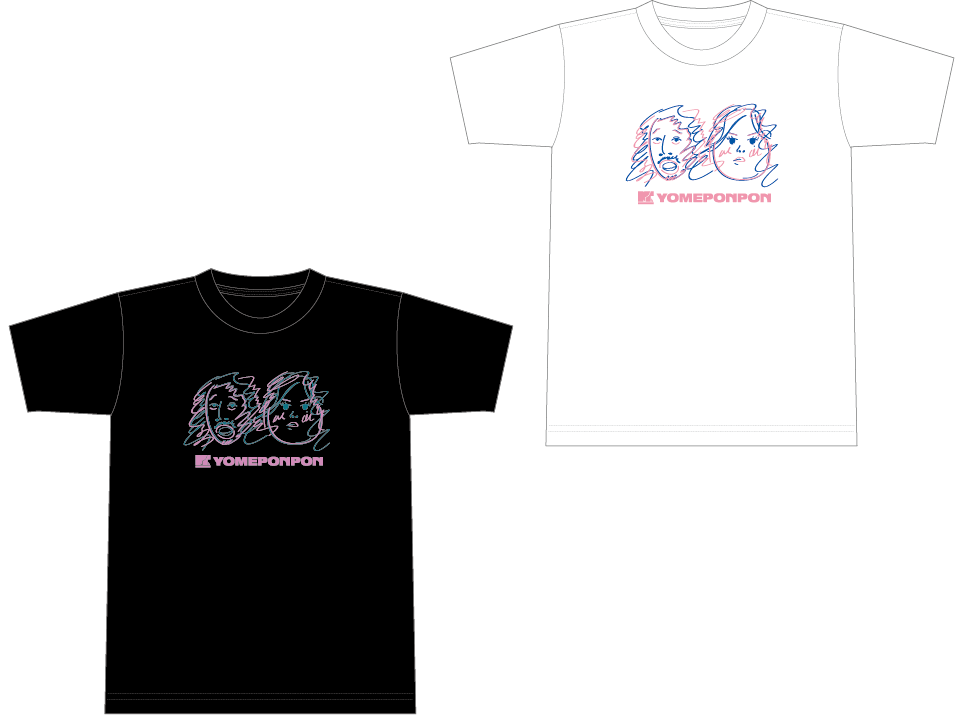 YOME PONPON Tシャツ、ステッカーセット
