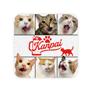 【《あつし》Channel】猫たちと乾杯コルクコースター