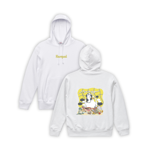 【mayoの日常っ。】Kanpaiパーカー ホワイト※数量限定商品※