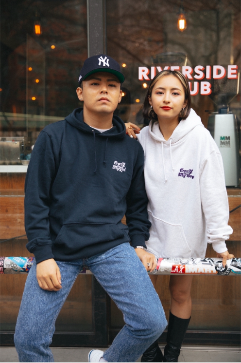 Crazy for my boy Hoodie 【Navy】